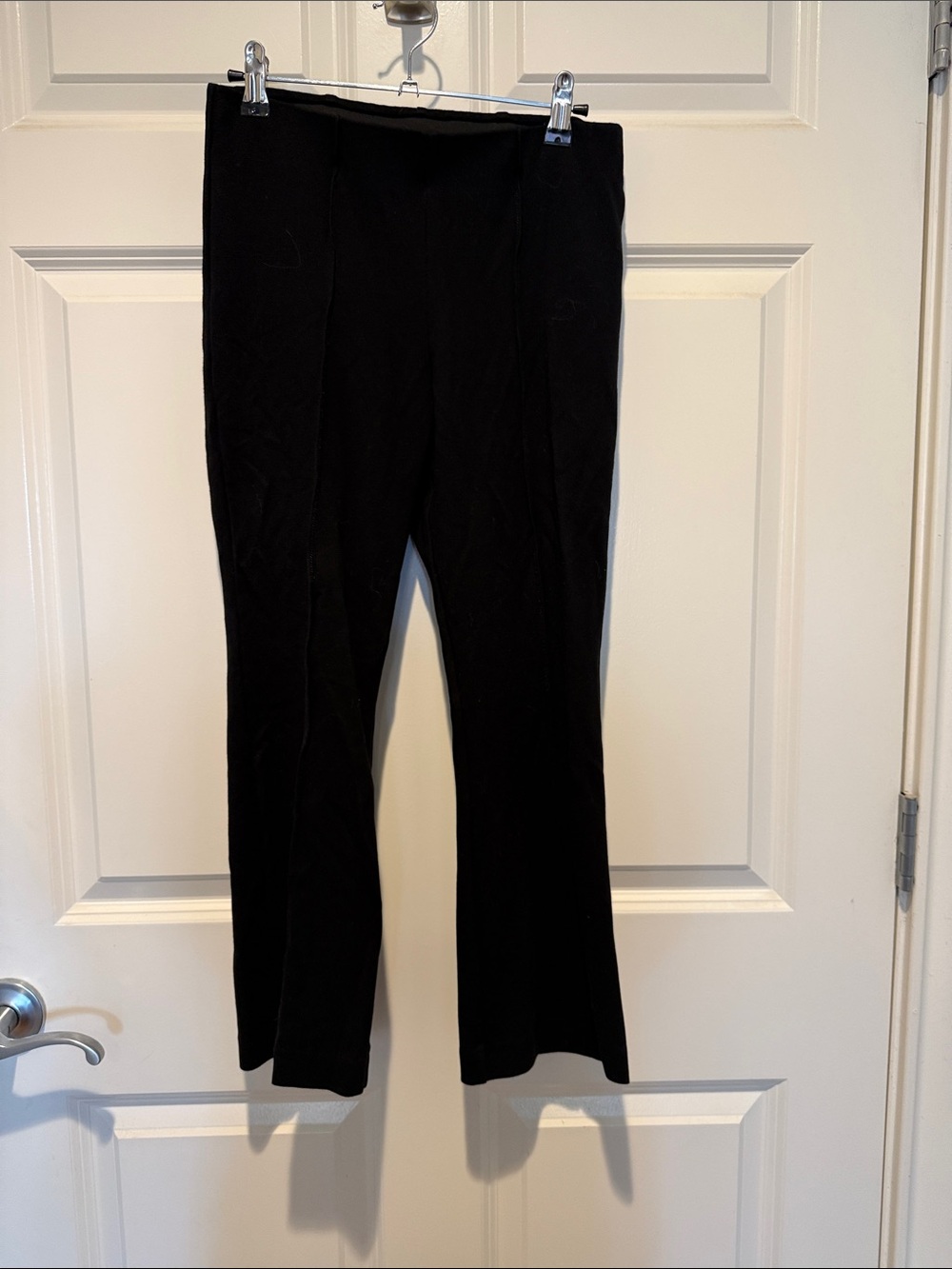 Classic Black Women's Stretch flare Pull-On Pants
